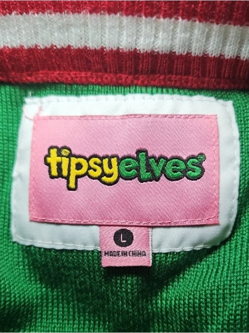 Tipsy Elves Women's Big Reveal Reversible Sequin Maternity Christmas Sweater New